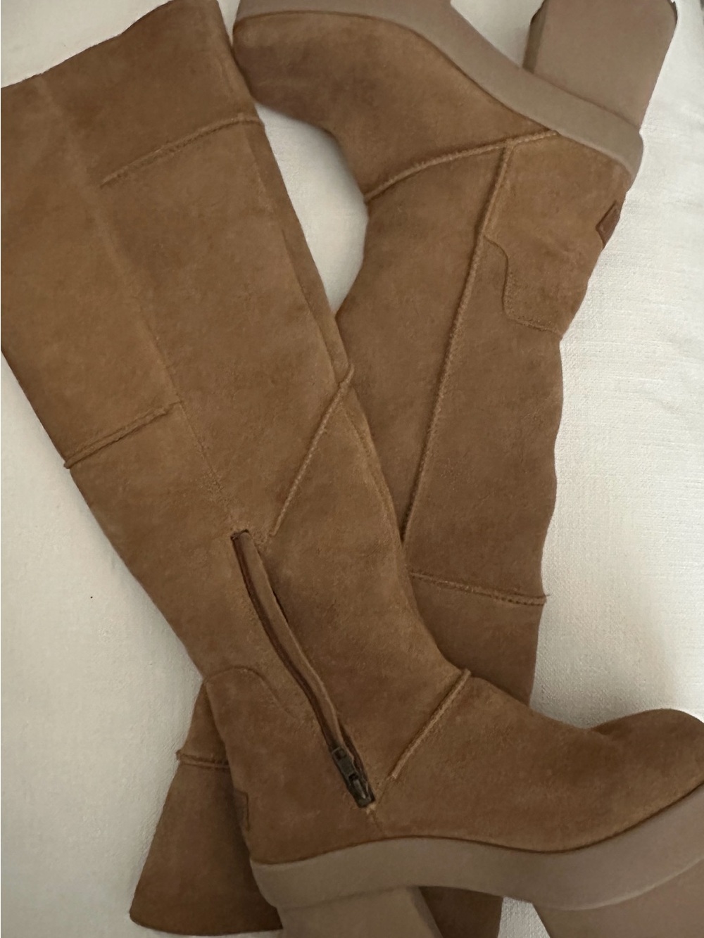 UGG Women's Over-the-Knee Suede Boots in Chestnut Brown